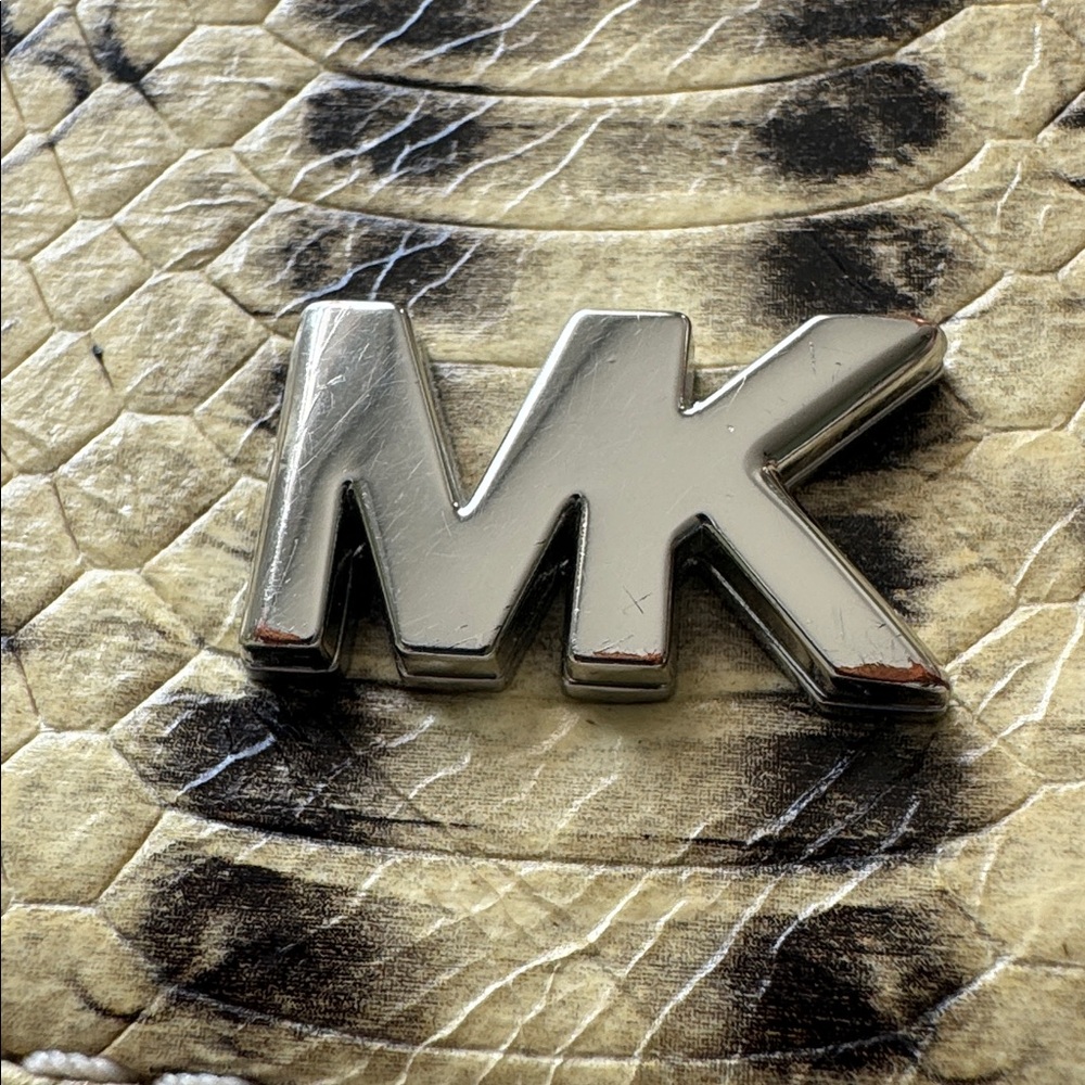 #201 Michael Michael Kors Python Half Dome Small … - image 16